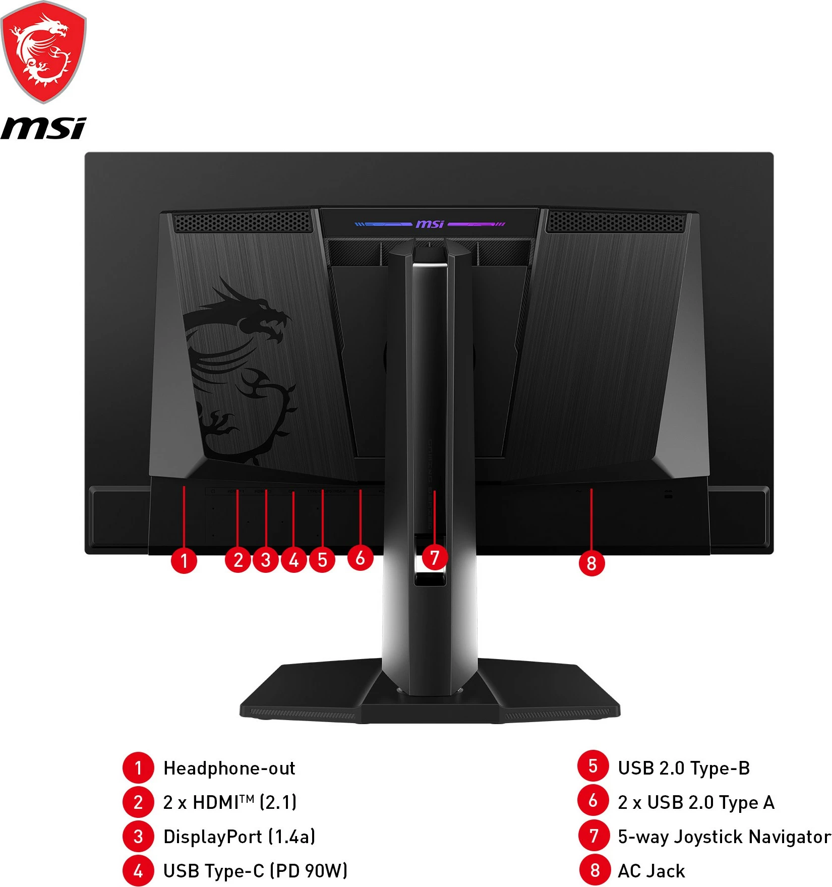 Gaming monitor 27-palčni QD-OLED, WQHD, 360Hz — MSI MPG 271QRXDE
