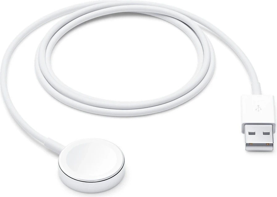 Magnetni polnilec za Apple Watch, 1 m, bel
