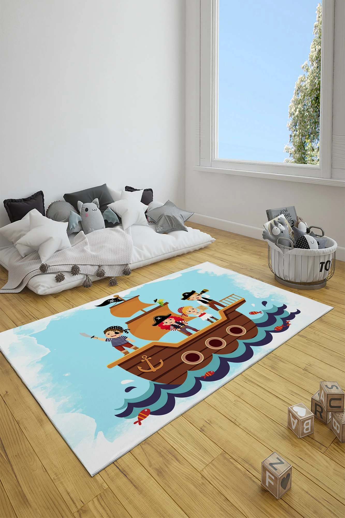 Večbarvna preproga za otroke, 80 x 200 cm, Conceptum Hypnose CT-3006