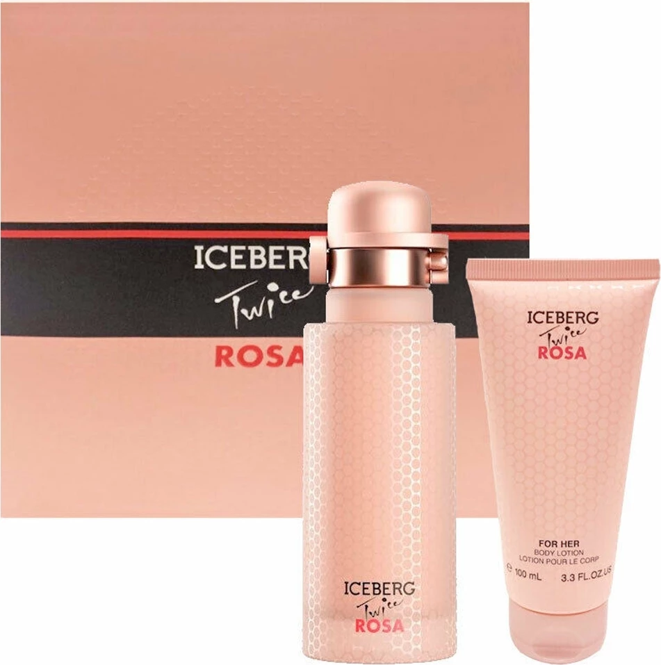 Set Eau de Toilette za ženske, Iceberg Twice Rosa, 125 ml + 100 ml