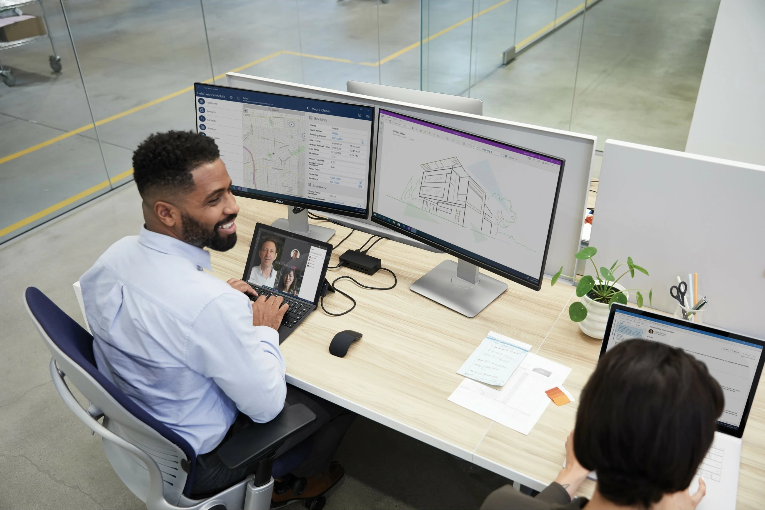 Ambidextrous miška Microsoft Surface Arc, BlueTrack, Bluetooth, 1800 DPI, črna