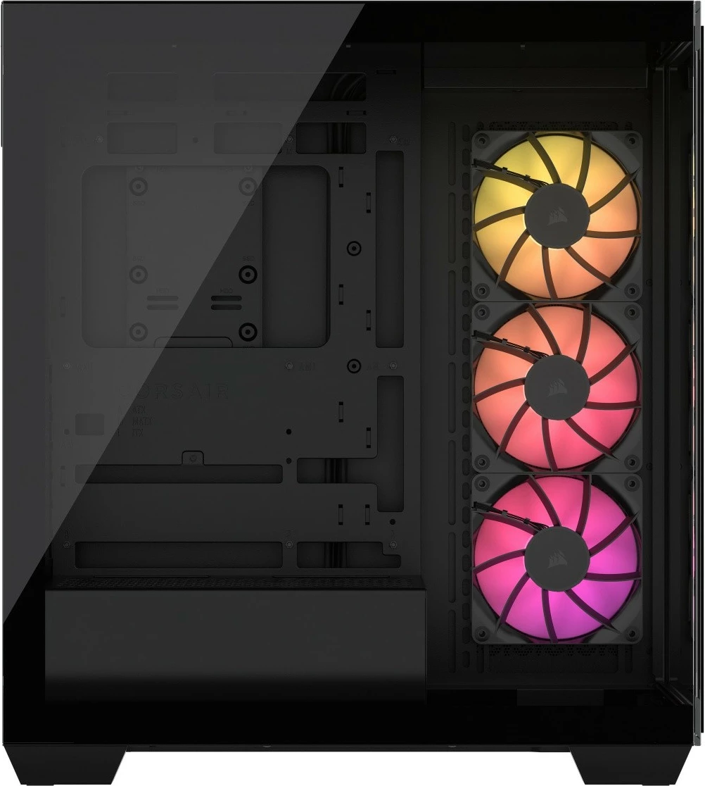 Računalniško ohišje s kaljenim steklom, Corsair 3500X ARGB Midi Tower, črno