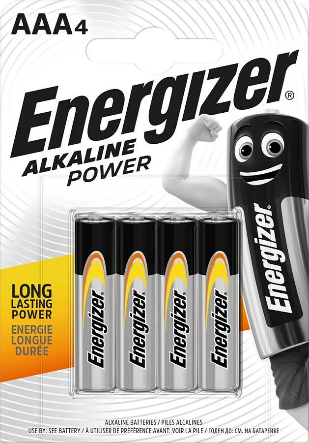 Alkaline baterija Power AAA Energizer LR03, 4 kosa
