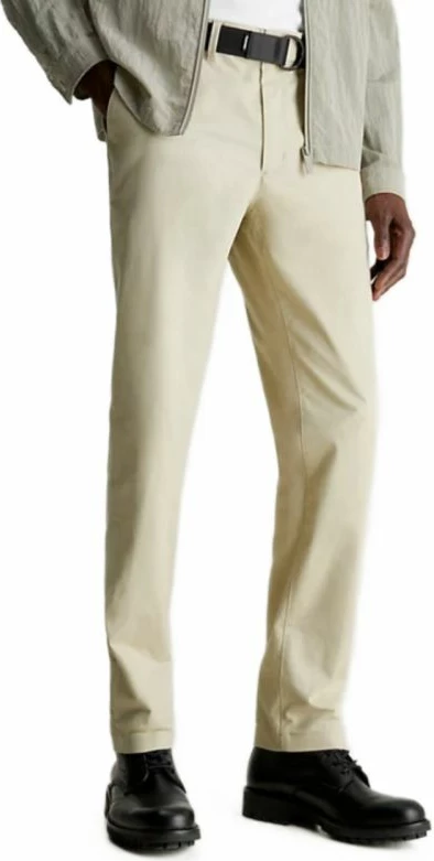 Chino hlače Calvin Klein, moške, bež