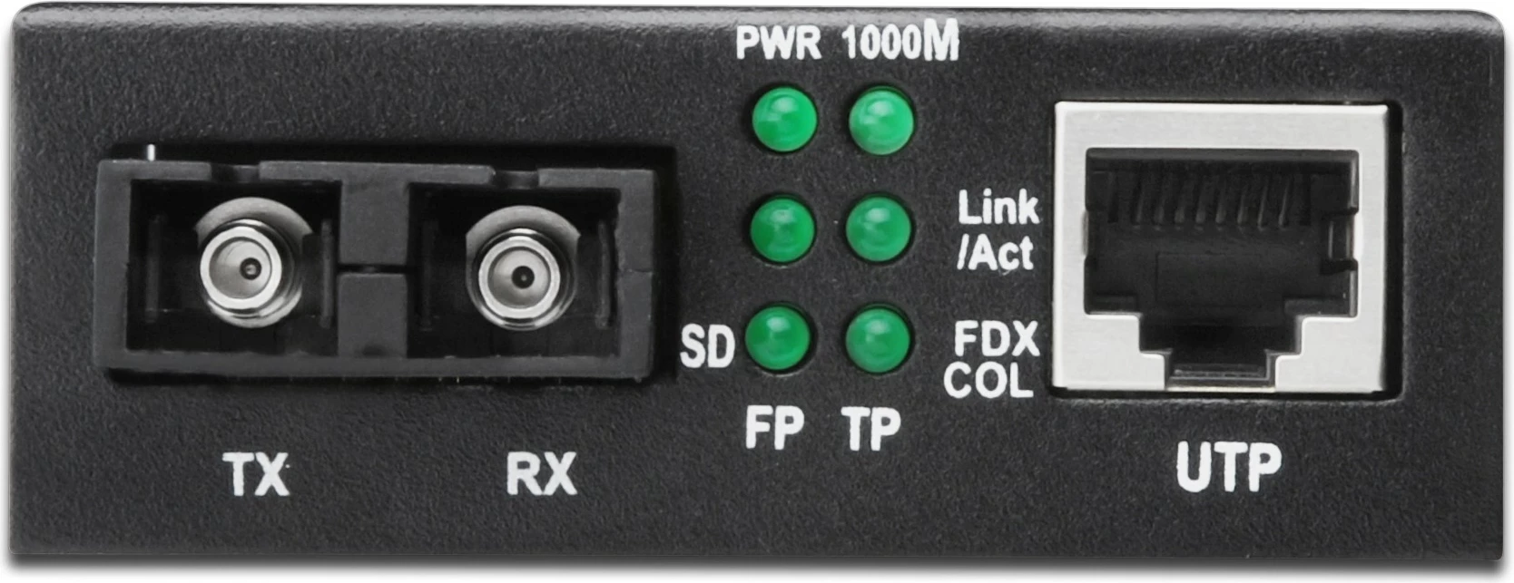 Medijski pretvornik Gigabit, SC multimode, 500 m, črn Digitus DN-82120-1
