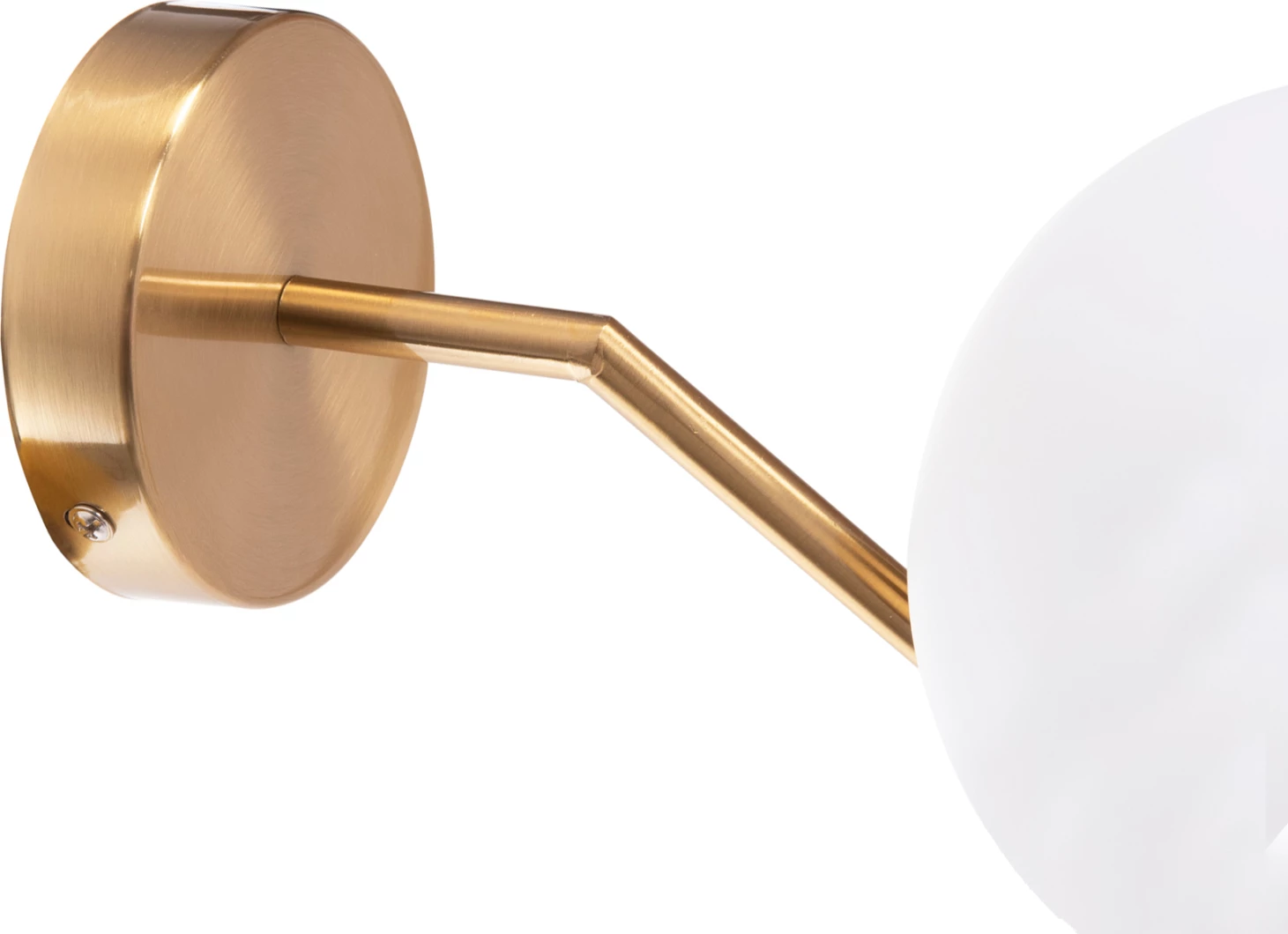 Stenska svetilka HOMY2 FH4471 kovinska osnova v zlati barvi-steklo [E27] 14.5x28x21Hcm