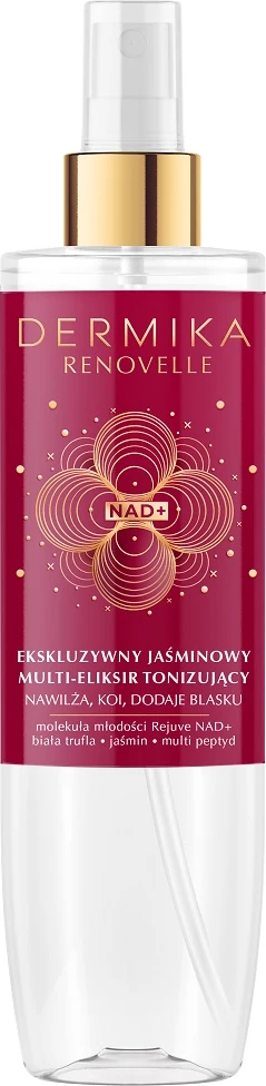 Tonik eliksir za obraz Dermika Renovelle Exclusive Jasmine Multi-Elixir Toning, za ženske, 200 ml