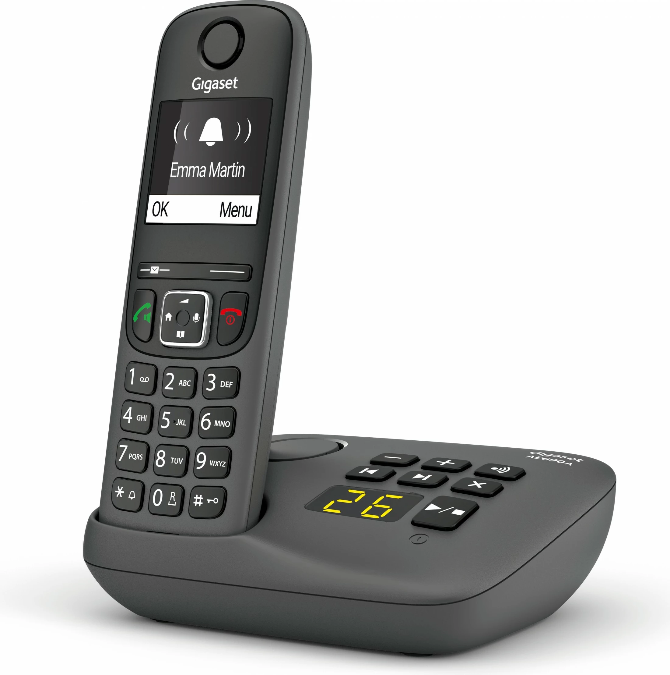 Brezžična slušalka Analog/DECT Gigaset AE690A, Anthracite