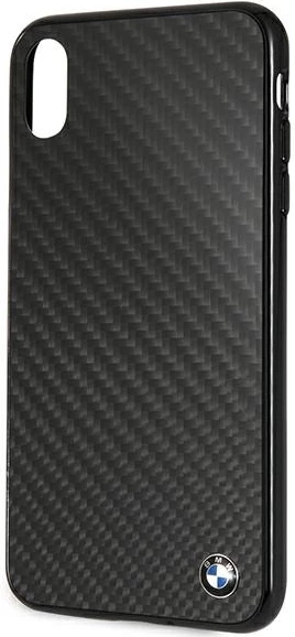 Ovitek za telefon BMW Signature Carbon za iPhone XS Max, črn