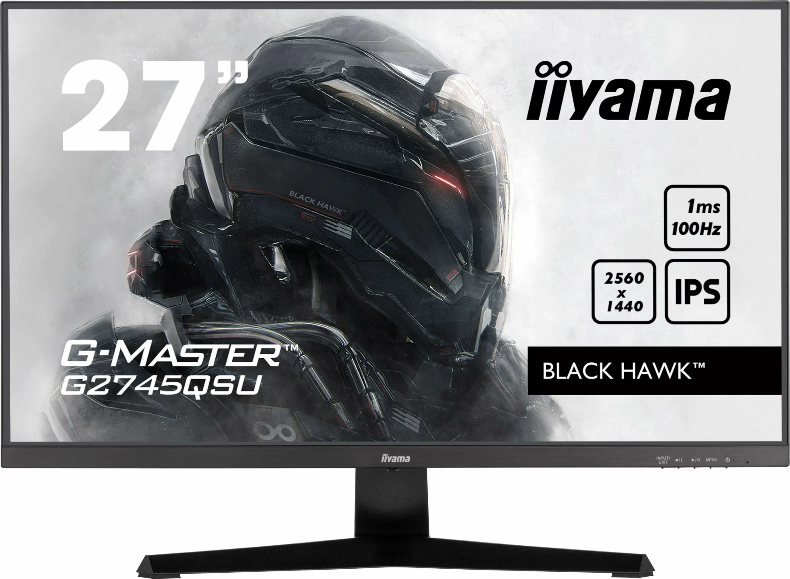 Monitor 27" IPS 2560x1440, 1 ms, 100 Hz, črn — iiyama G-MASTER G2745QSU-B2
