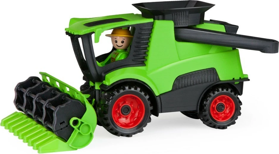 Igrača kombajn Lena 01626, plastičen, zelen, s figurico