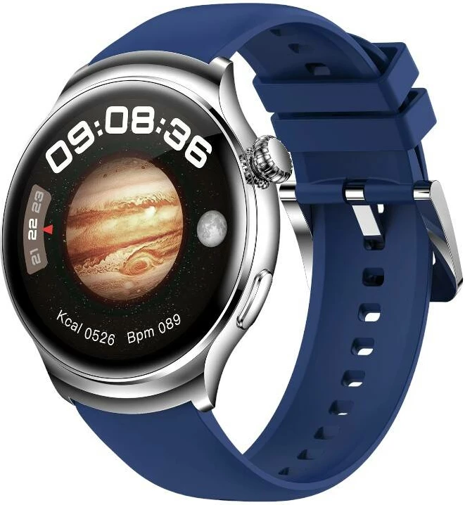 Pametna ura z 1,52" AMOLED zaslonom, BlitzWolf BW-AT4, modra
