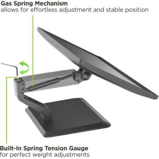 Nosilec za monitor za mizo, 17–32\", 10 kg, črn, Techly ICA-LCD 35TS