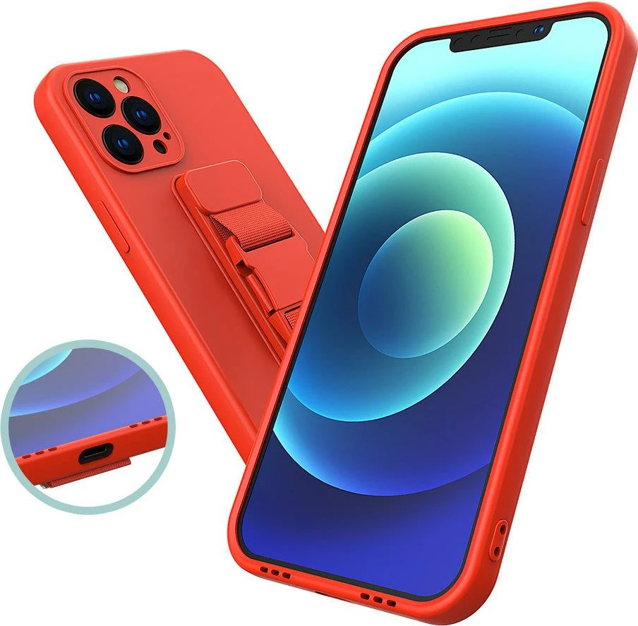 Ovitek z vrvico Hurtel Rope Case za Xiaomi Redmi Note 10 5G / Poco M3 Pro, moder
