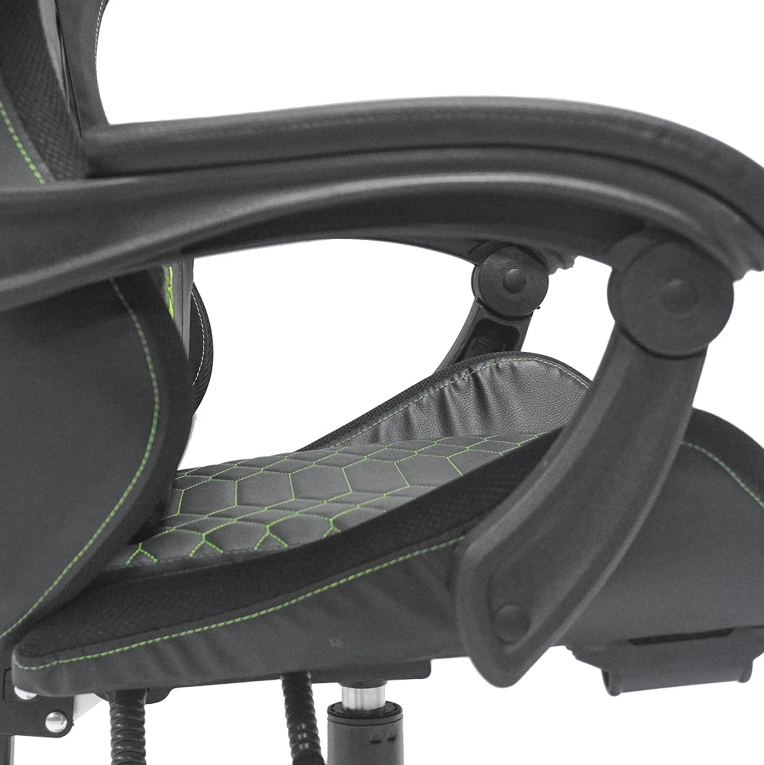 GAMING naslanjač LOOT FH1204 črno-zelena PVC in najlon 51x49x125Hcm