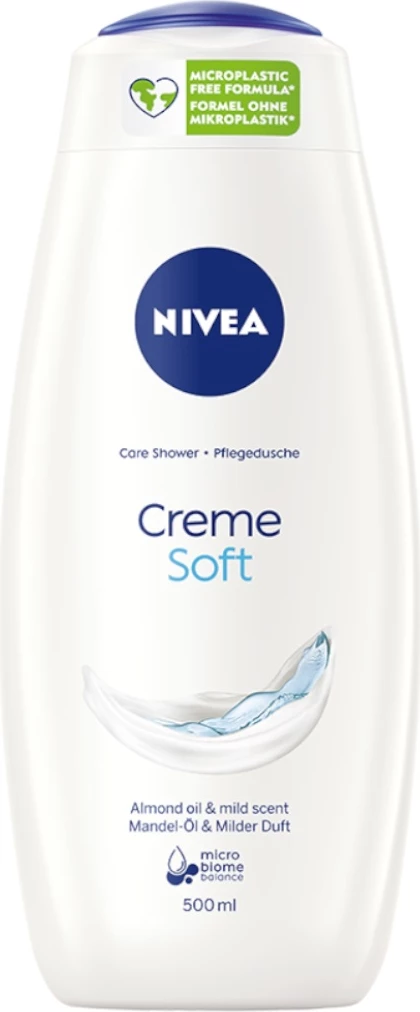 Gel za prhanje, NIVEA Creme Soft Care, za ženske, 500 ml