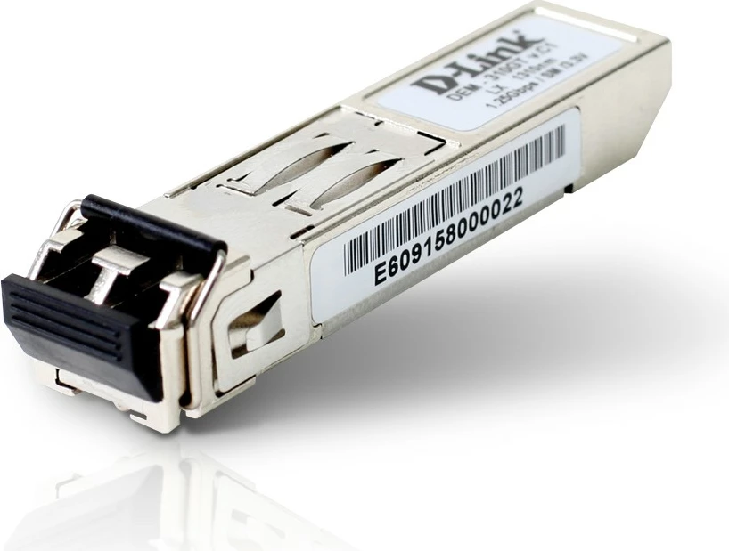 Transceiver optičnih vlaken D-Link DEM-310GT, 1250 Mbit/s, SFP, LC, LX, kovinski