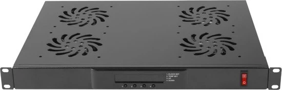 Panel za prezračevanje 19", črn Lanberg, za montažo na steno