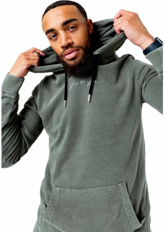 Športno-casual duks Justhype, zeleni, moški