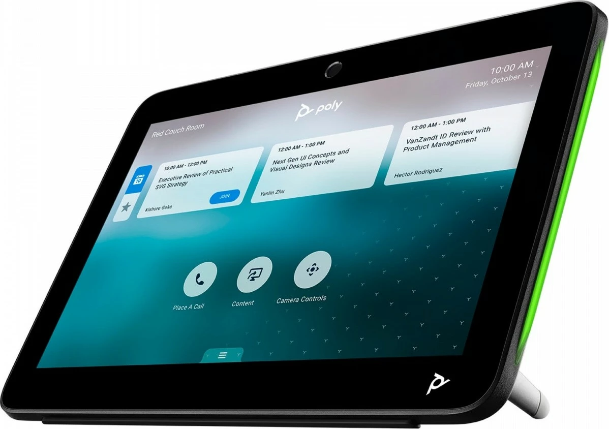 Zaslon na dotik 10" za upravljanje sej, Poly TC10, črn