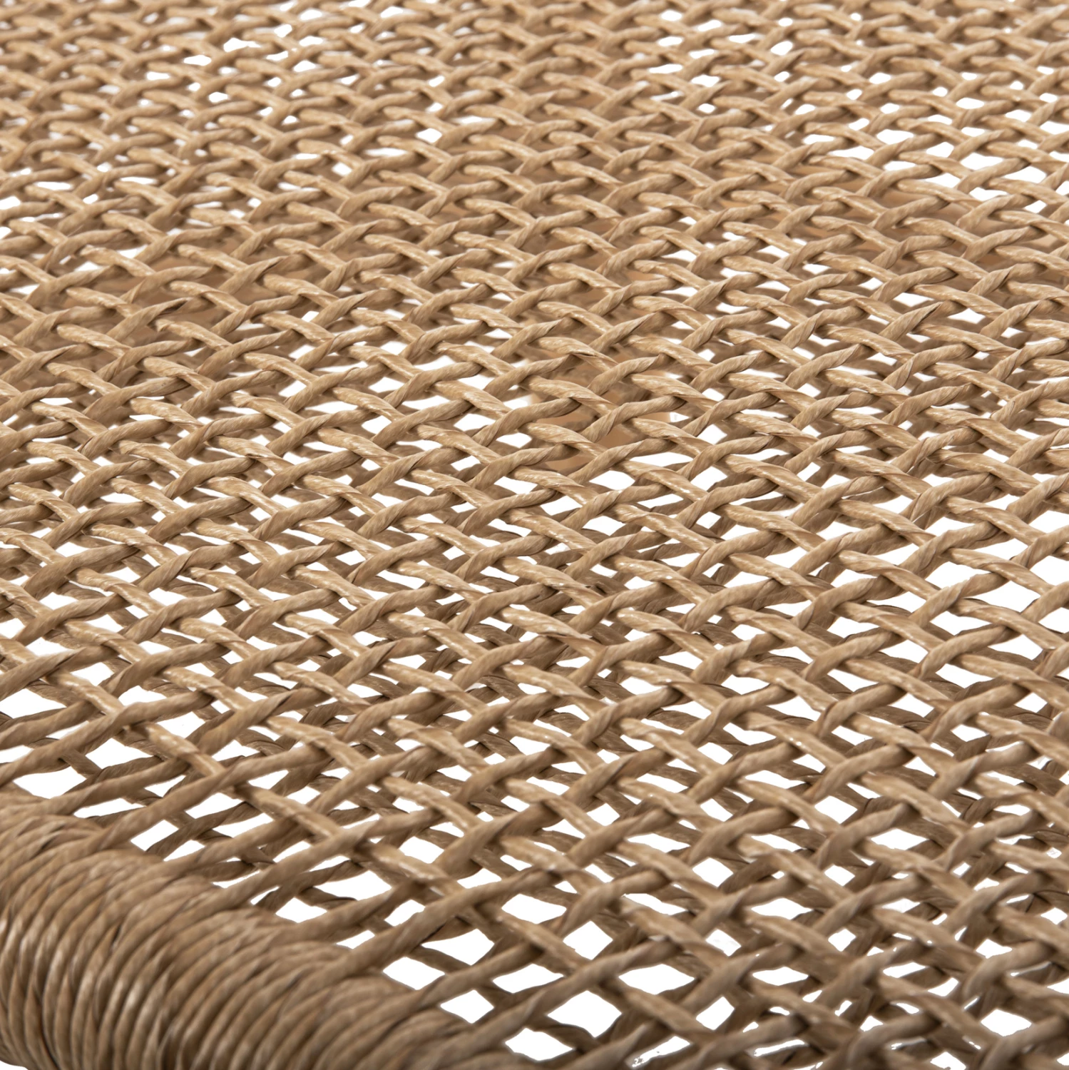 Klubska miza LONDER FH5985 iz tikovine-sintetičnega ratana-naravna 119x79.5x41 cm