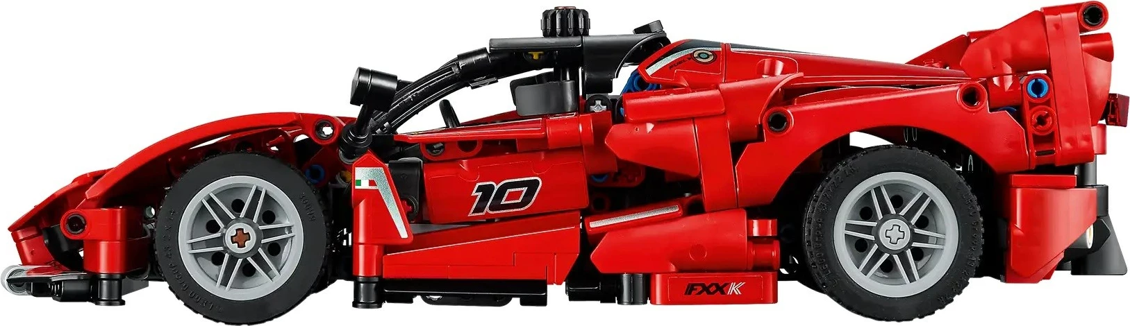 Detajiran model Ferrari FXX K, LEGO Technic 42212, 897 kosov, rdeč
