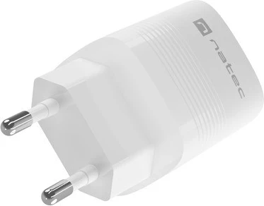 Hiter polnilec GaN 30W z USB-A in USB-C, Natec Ribera, belo