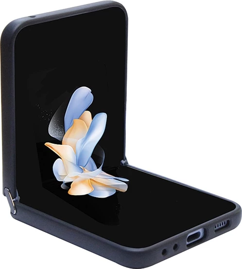 Zaščitni ovoj z bleščicami Guess za Samsung Galaxy Z Flip 5, črn