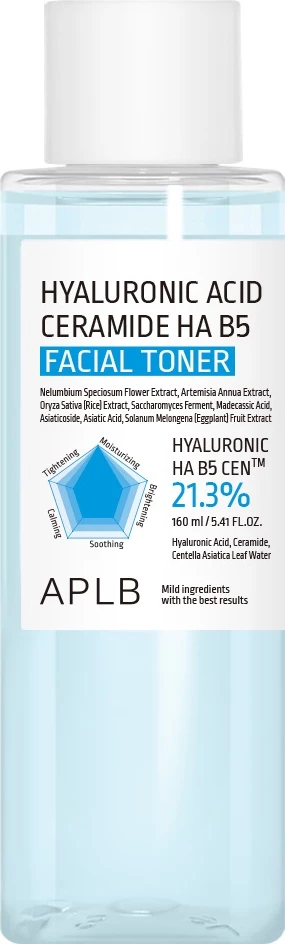 Tonik za obraz z hijaluronsko kislino in ceramidi, APLB Hyaluronic Acid Ceramide HA B5, 160 ml