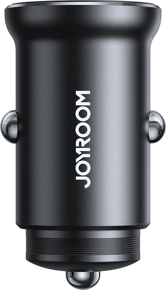 Avto polnilec, Joyroom JR-CCN06, 2x USB-C, 30W, kovina, črn