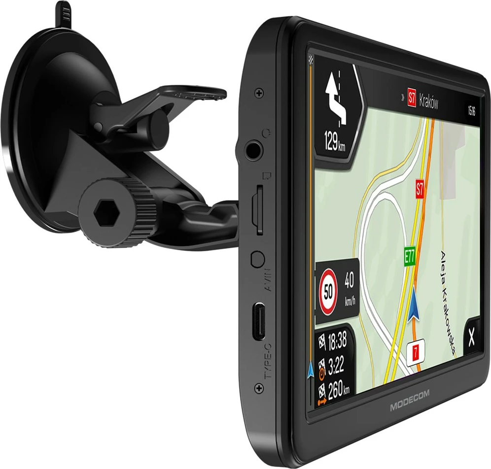 Avtomobilska navigacija MODECOM FreeWAY CX 7.0 z iGO Navigation, 8 GB, 7" zaslon, črna