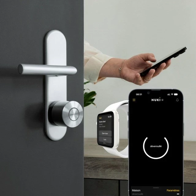 Pametna ključavnica Nuki Smart Lock ULTRA, brezžična, srebrna