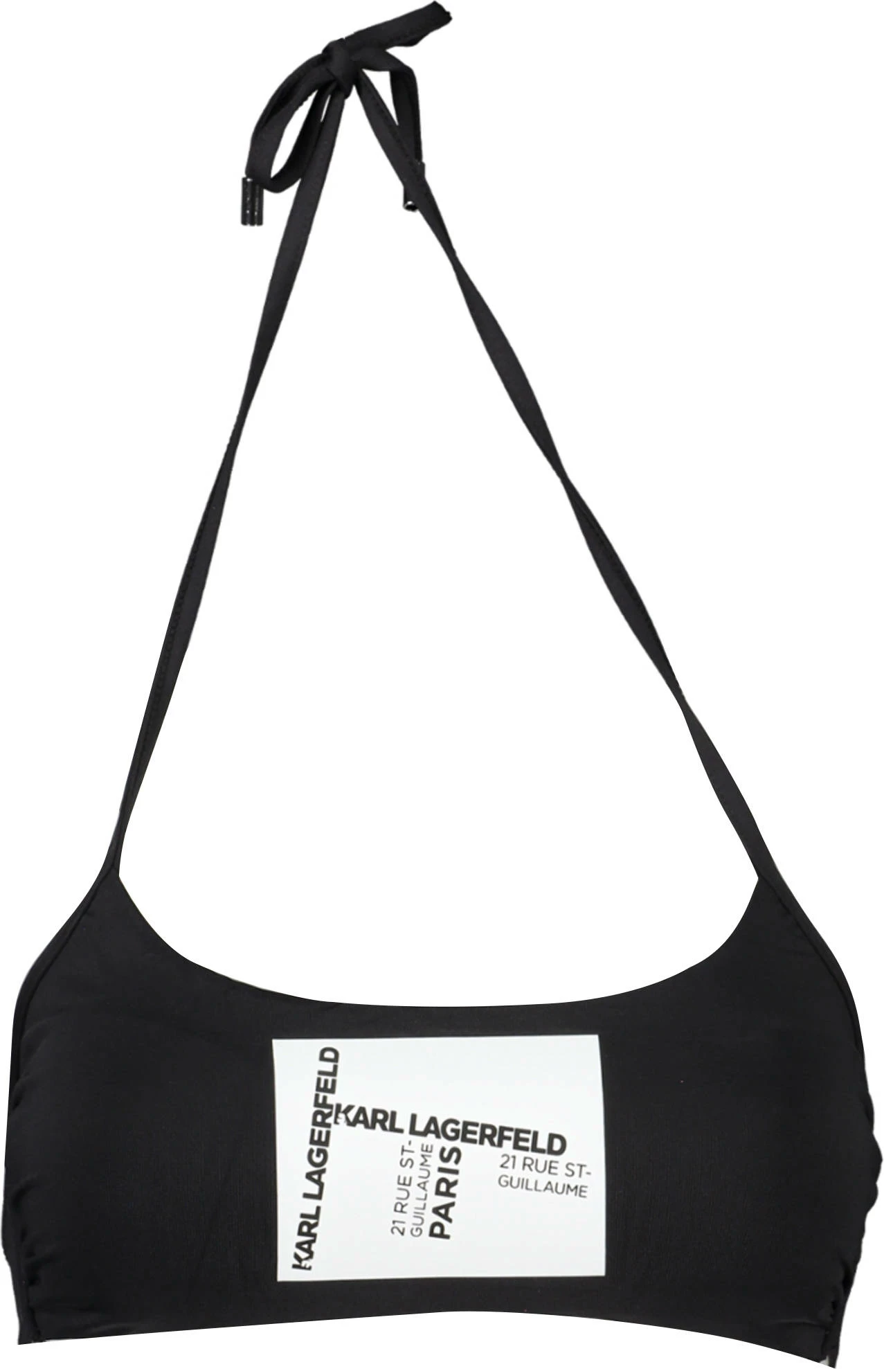 Bikini KARL LAGERFELD BEACHWEAR za ženske, črni