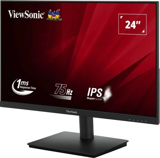 Monitor 23,8", Full HD, LED, 1 ms, črn Viewsonic VA240-H-2