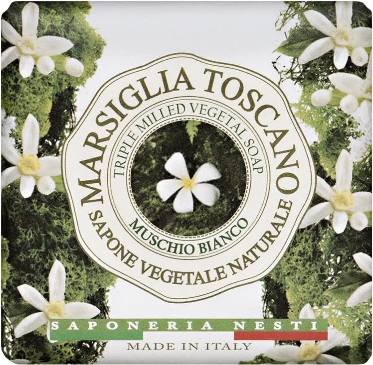 Naravno milo za ženske Nesti Dante Marsiglia Toscano White Musk, 200 g