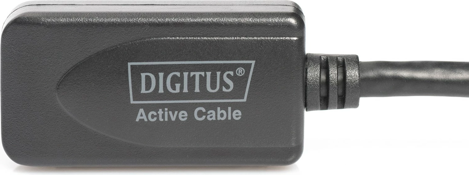 USB podaljševalni kabel 20 m, USB 2.0, črn, Digitus Repeater