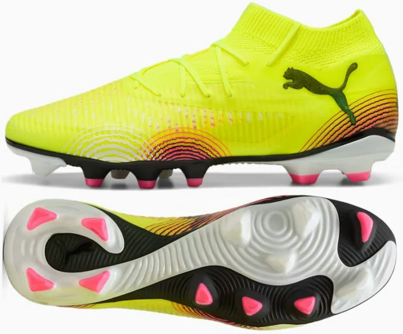 Futbalski čevlji Puma Future 8 Pro FG/AG, moški, rumeni