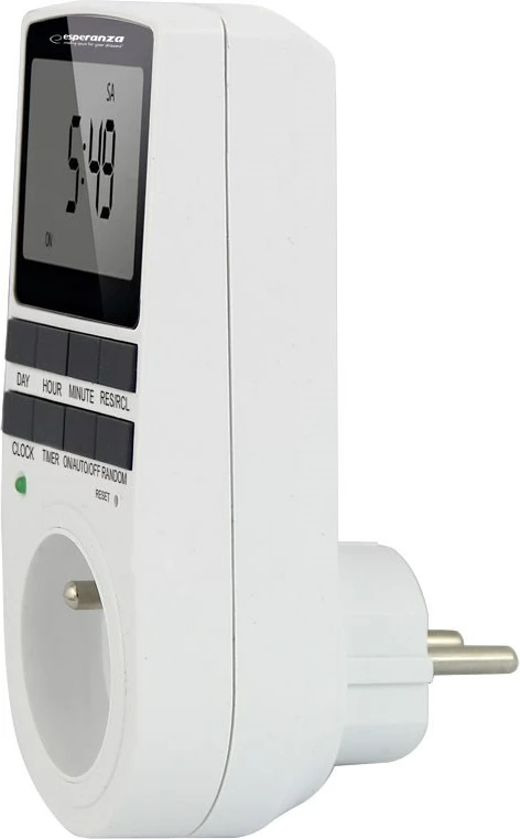 Elektronski digitalni timer Esperanza ELA101, bel