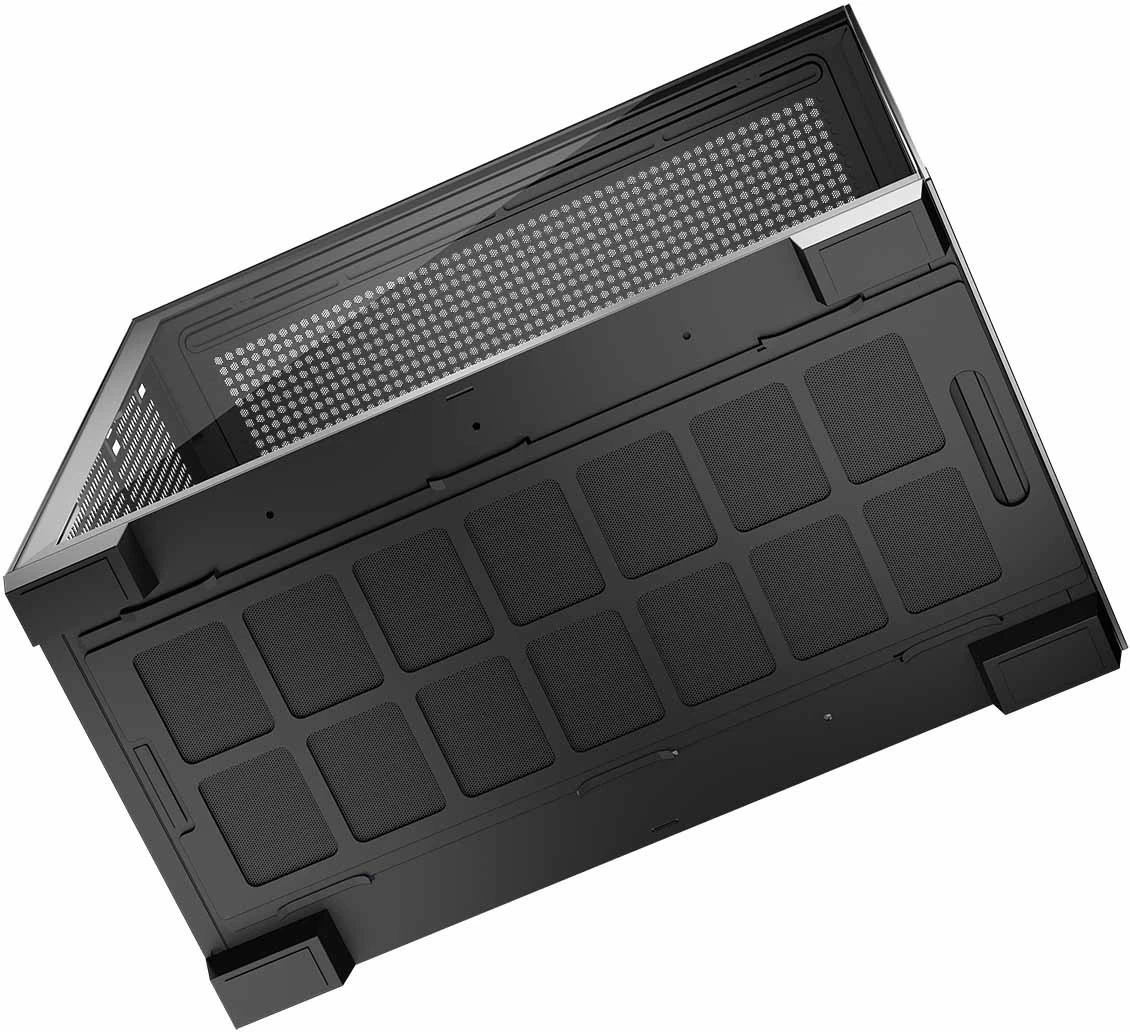 Računalniško ohišje MODECOM STELLAR NF ARGB 10, Midi Tower, ATX, kaljeno steklo, črn