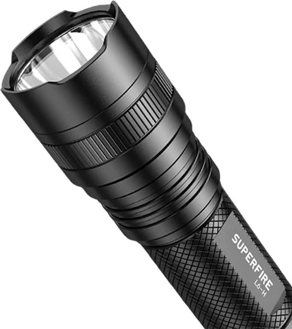 Ročna svetilka Superfire L6-H, 750 lm, USB-C, črna