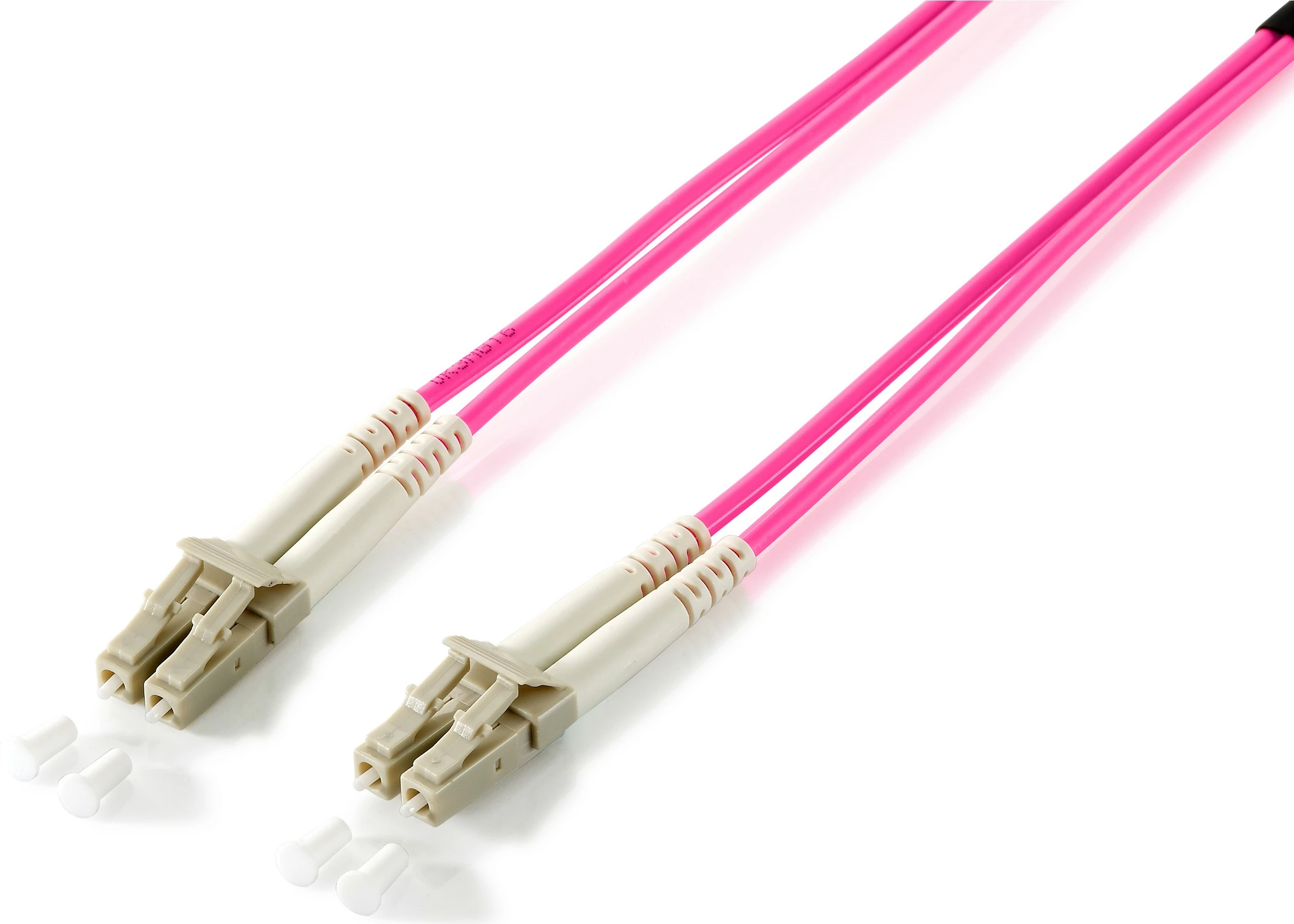 Optični kabel LC/LC Equip OM4, 10 m, bež, vijoličen