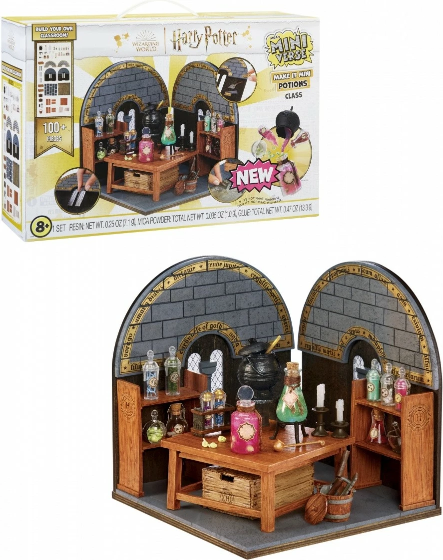Set miniaturnih elementov Harry Potter, MGA Miniverse Make It Mini, več kot 100 kosov, plastika