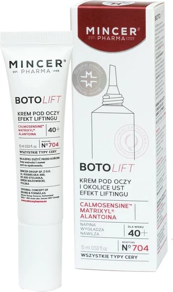 Krema za območje okoli oči in ustnic za ženske Mincer Pharma Botolift No.704, 15ml
