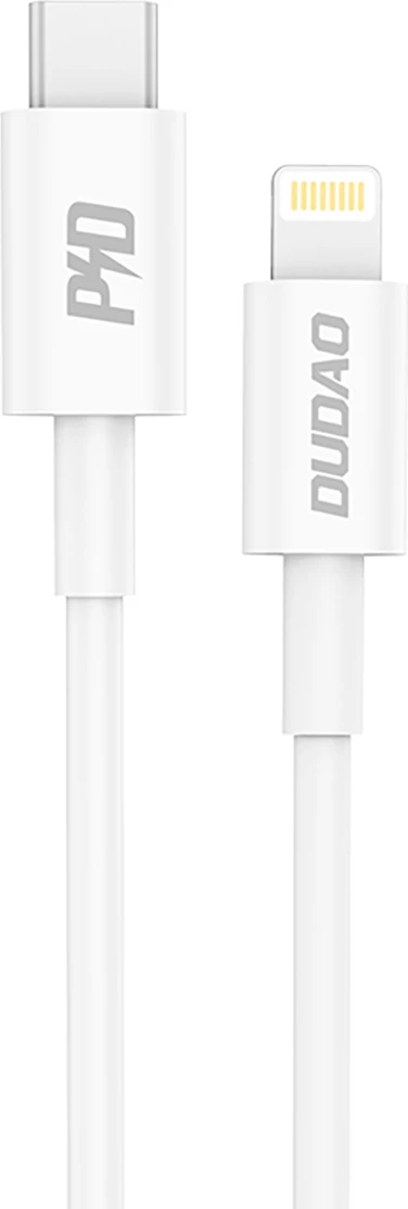 Kabel USB-C na Lightning, 1 m, 20W PD, bel, Dudao L6X
