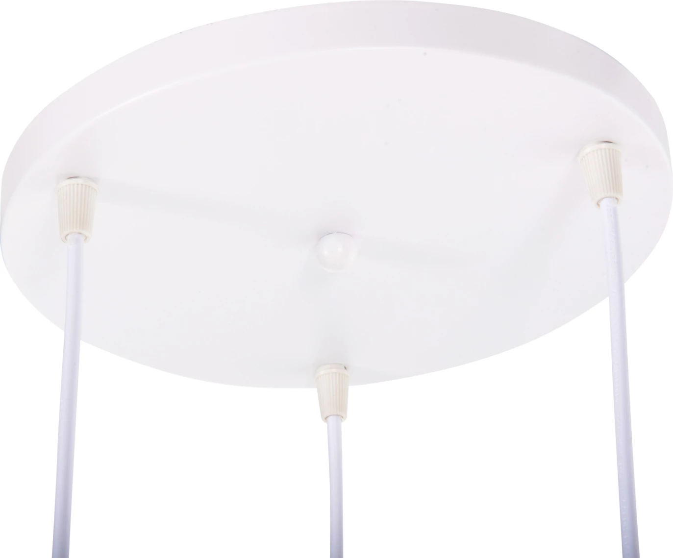 Stropna viseča svetilka s 3 lučkami FH4166.02 kovinske krogle v belo-oranžni barvi Φ20x112Hcm