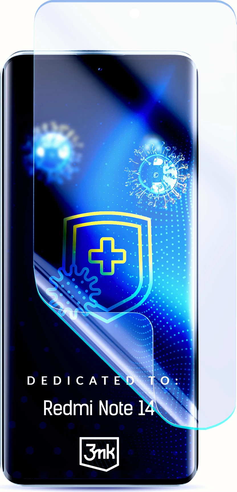 Antibakterijski zaščitni film SilverProtection+ za Xiaomi Redmi Note 14 4G