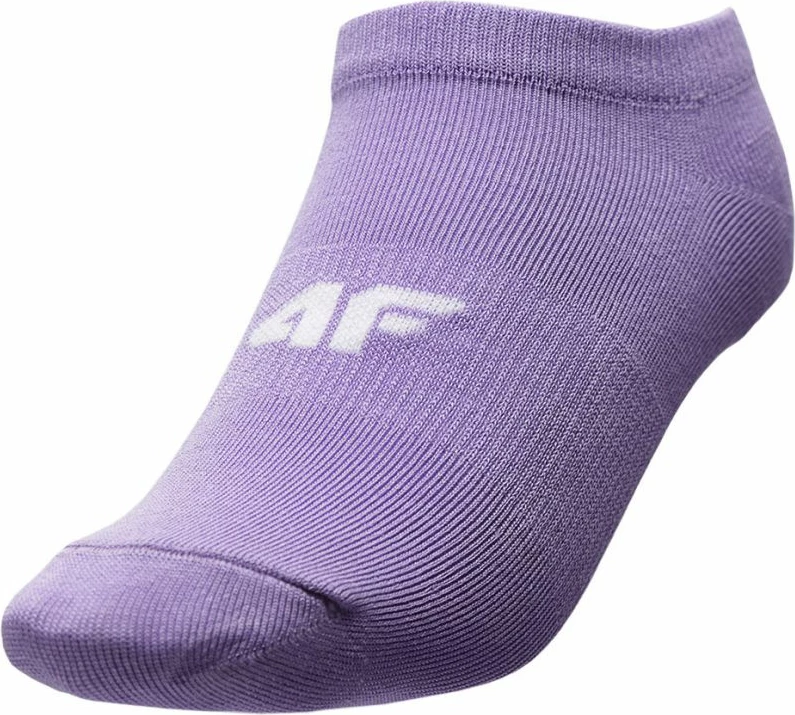 Športne čarape za dekleta 4F, bele z barvnimi, za trening in vsakodnevno uporabo