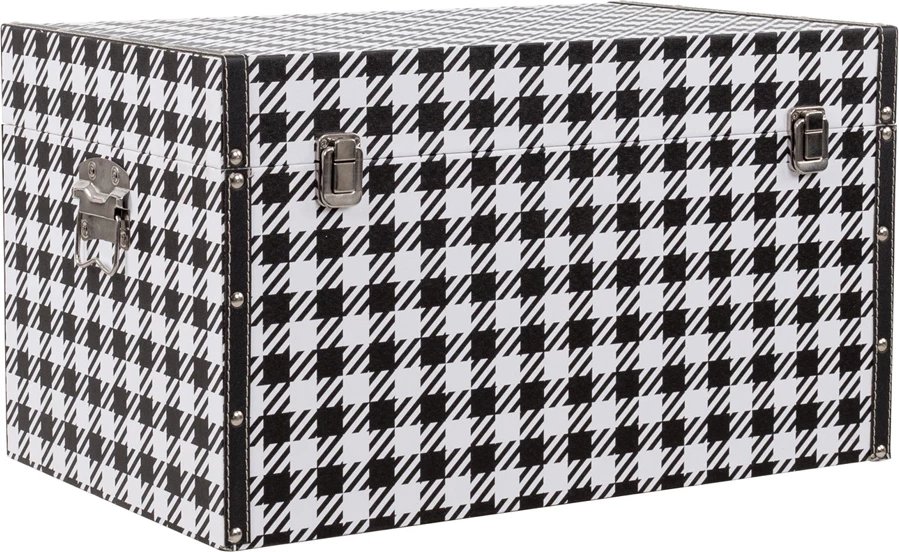 Set štirih škatel za shranjevanje Ferre, črn in bel, 64x40x40