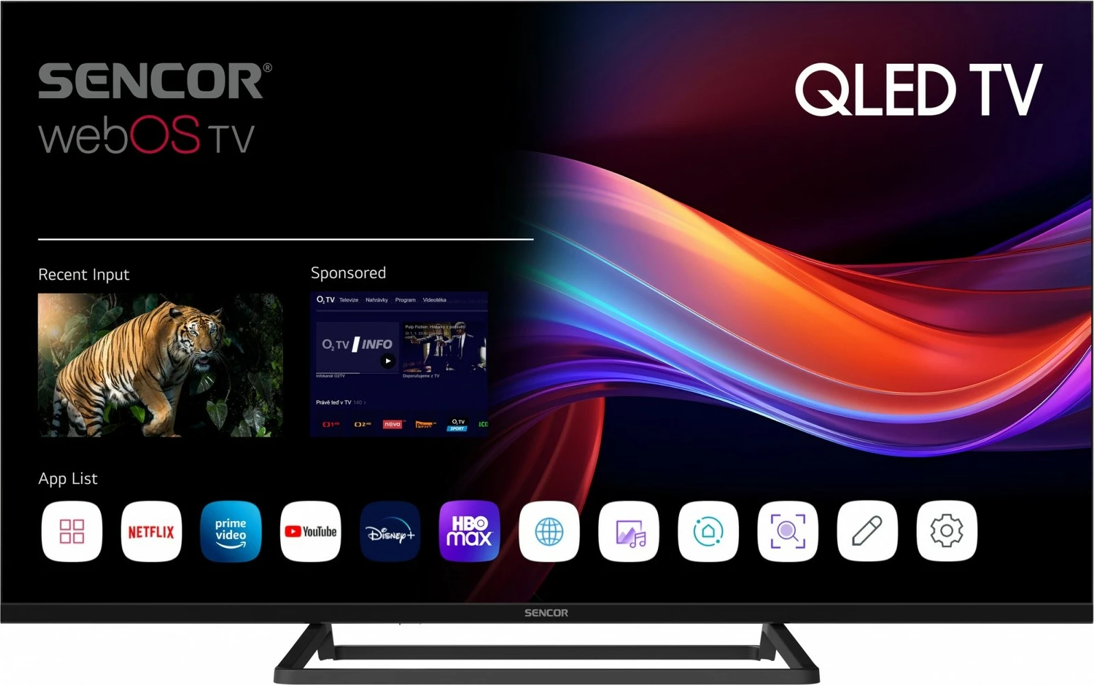 QLED televizor 32-palčni, Full HD, Smart webOS — Sencor SLE 32QF860B, črn
