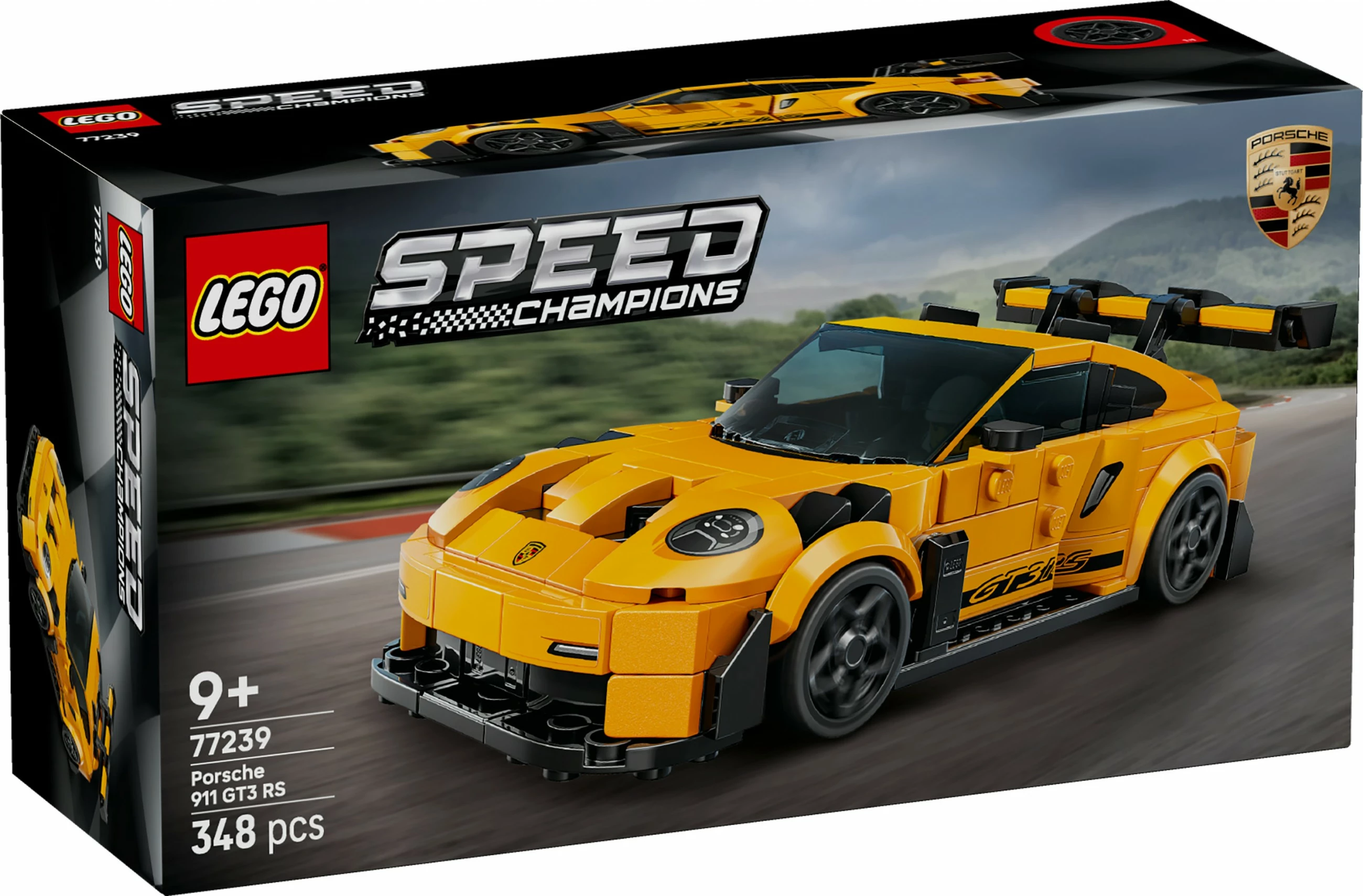 Set za gradnjo LEGO Speed Champions Porsche 911 GT3 RS 77239, 348 delov, večbarven